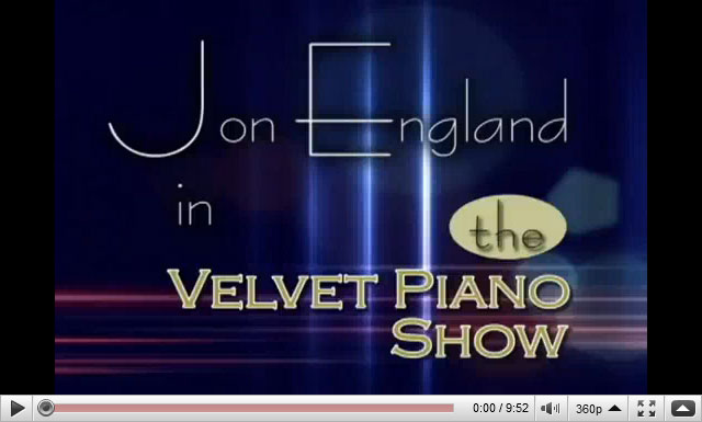 Jon England performing live at the piano